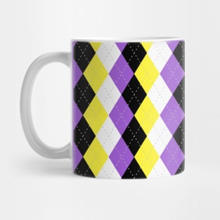 Non Binary Pride - Nonbinary Pride Y2K Pattern Mug